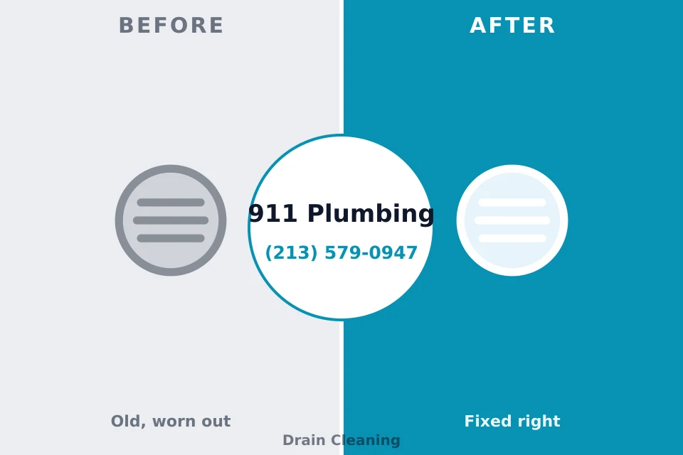 Before and after: plumbing repair Underwood-Petersville, AL